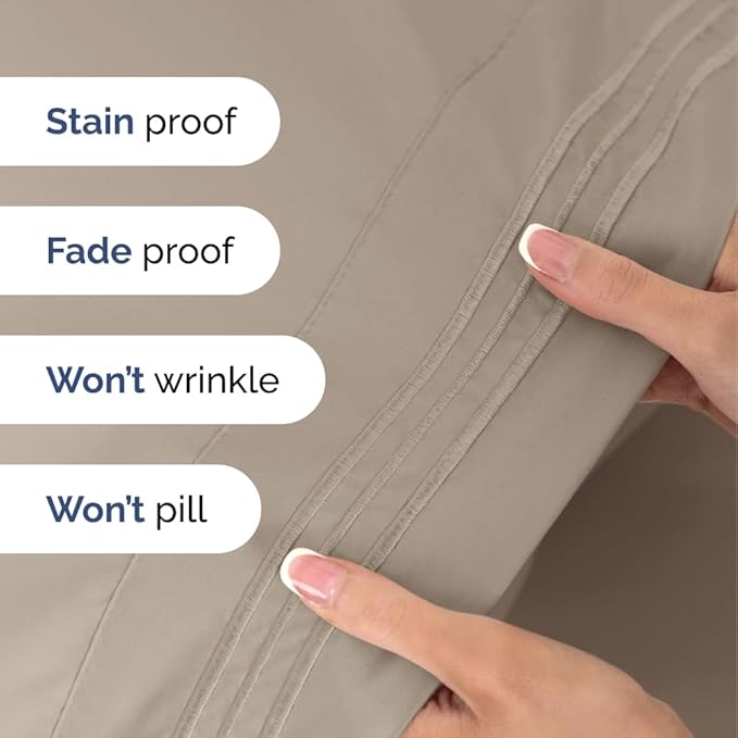King Size 4 Piece Sheet Set - Image 5