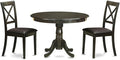 East West Furniture HLBO3-CAP-LC 3 Piece Dining Table Set by EastWestFurniture