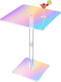 NiHome Square Iridescent Acrylic End Table by NiHome
