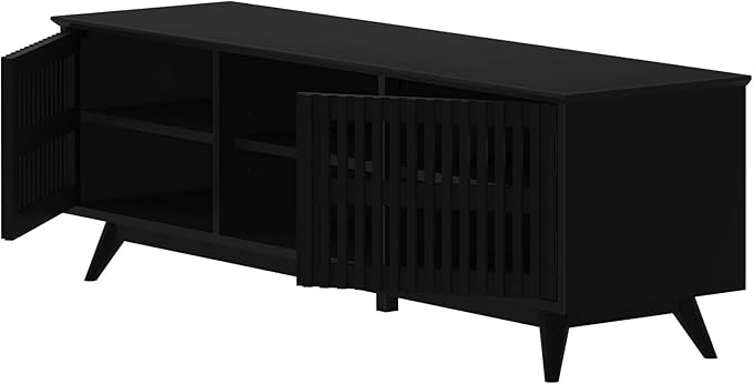 Plank+Beam Mid-Century Modern Wood TV Stand, Solid Wood Entertainment Console - Image 11