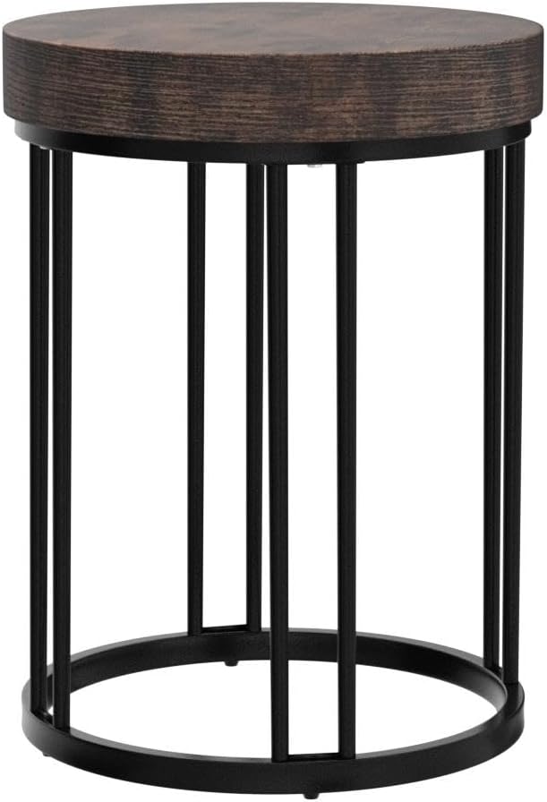 Tribesigns Round End Table, Modern Side Small Accent Nightstand - Image 5