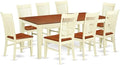 East West Furniture QUWE9-BMK-W 9 Piece Dining Room Furniture Set Includes a by EastWestFurniture