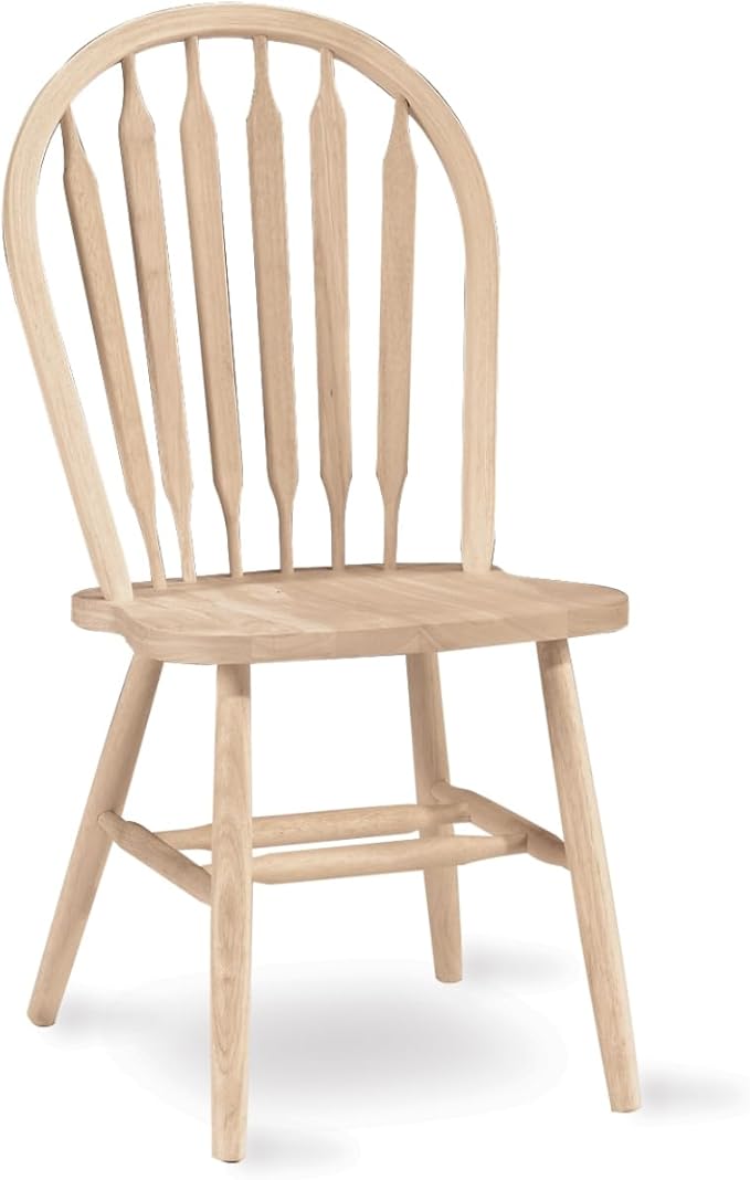 IC International Concepts Windsor ArrowBack Chair-Plain Legs 225lbs wt Capacity by InternationalConcepts
