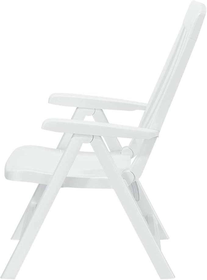 KETTLER White Plastic Lawn Chair, Premium German Made Folding Armchair - Image 5