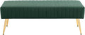 Furniliving 44 Inch Entryway Benches, Upholstered Tufted Striped Fabric Ottoman by FurnilivingFurnitureforHome