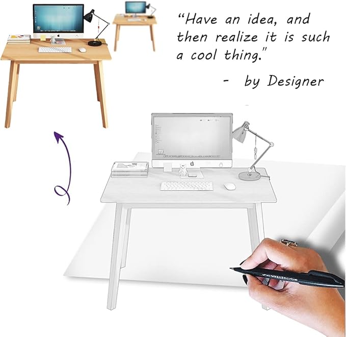 IOTXY Simple Wooden Writing Desk - Image 2