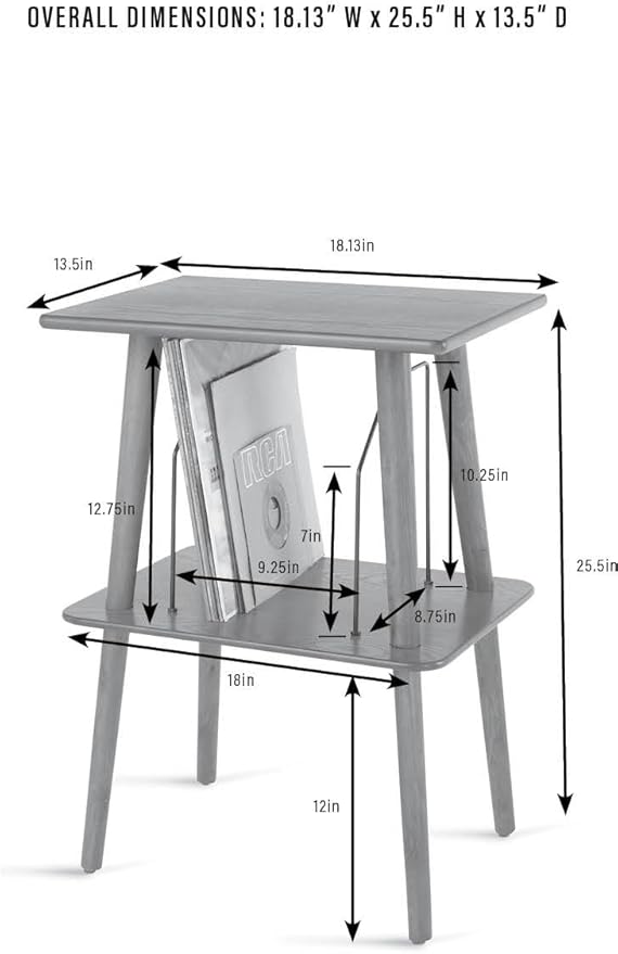 Crosley Manchester Record Player Stand, Media Console - Image 6
