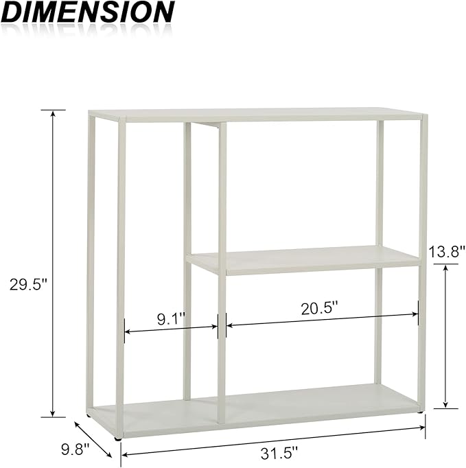 HDANI Console Table, Narrow Entryway Table, 3 Tier Metal Hallway Table - Image 3