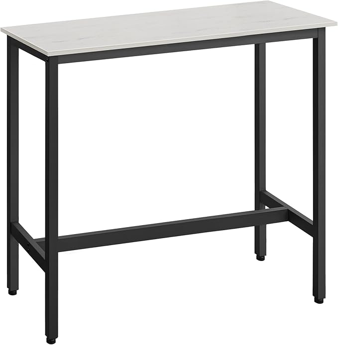 VASAGLE Bar Table, Narrow Long Kitchen Dining Table, Sturdy Metal Frame - Image 7