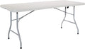 Office Star Resin Rectangle Center-Folding Portable Table by Office+Star