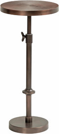 Kate and Laurel Engles Traditional Adjustable-Height Pedestal Drink Table; 10 x by KateandLaurel