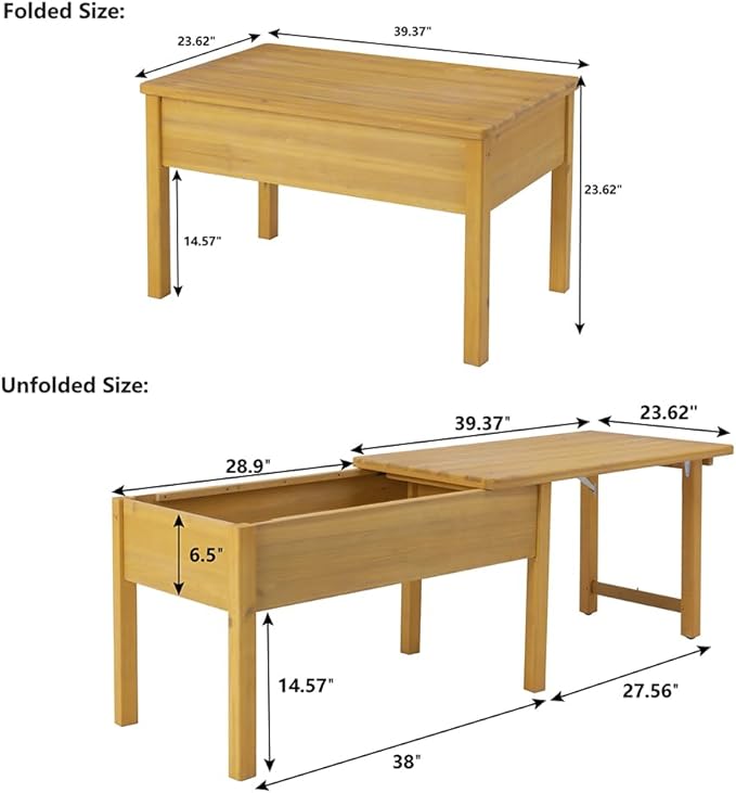 BIRASIL Wooden Kids Sensory Tables - Image 3