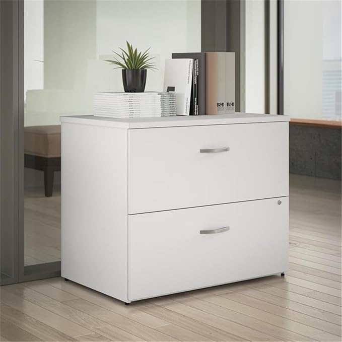 Bush Business Furniture Office in an Hour 2 Drawer Lateral File Cabinet in Pure - Image 2