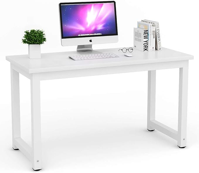 Tribesigns Modern Simple Computer Desk, 47 inch Office Desk Computer Table by Tribesigns