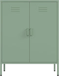 Manhattan Comfort Naomi Modern Metal Accent Cabinet, Minimalist Storage Cabinet by ManhattanComfort
