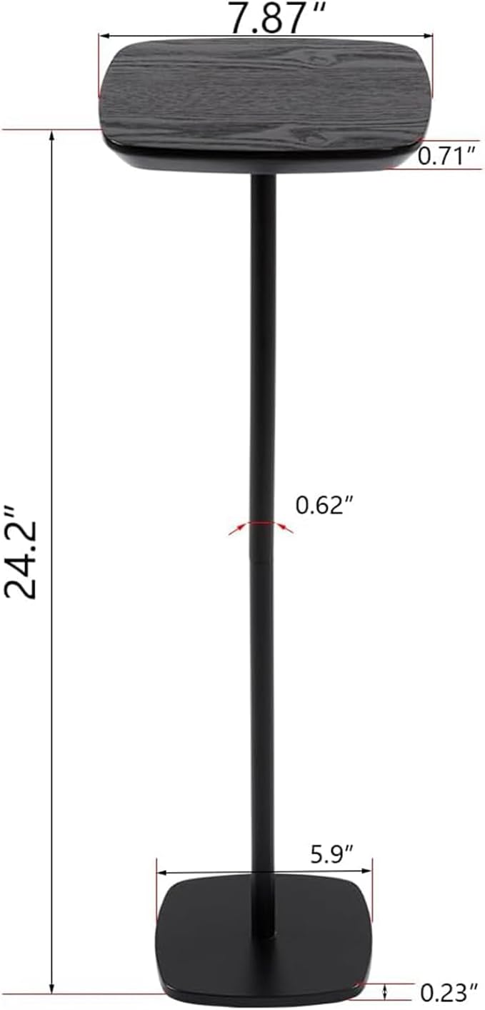 Modern Martini Pedestal Side Table - Image 2
