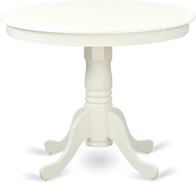 East West Furniture ANEN5-LWH-06 5 Piece Dining Room Furniture Set Includes a - Image 3