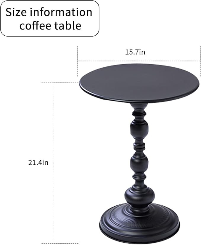 Chic Vintage Round Side Table - Image 2