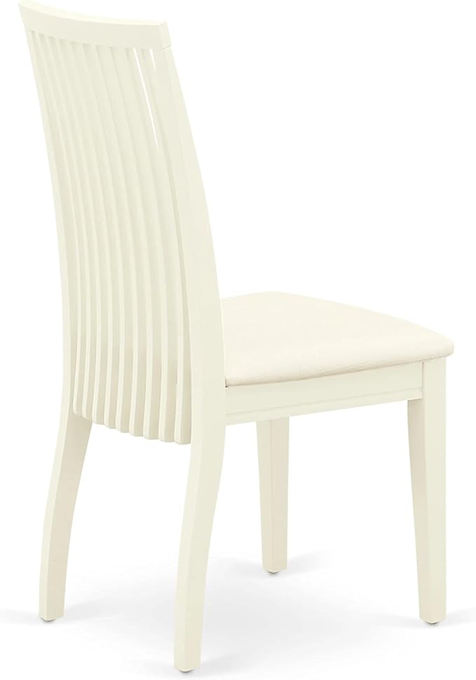 East West Furniture HBIP5-LWH-C 5 Piece Dining Set Includes a Round Dining Table - Image 9