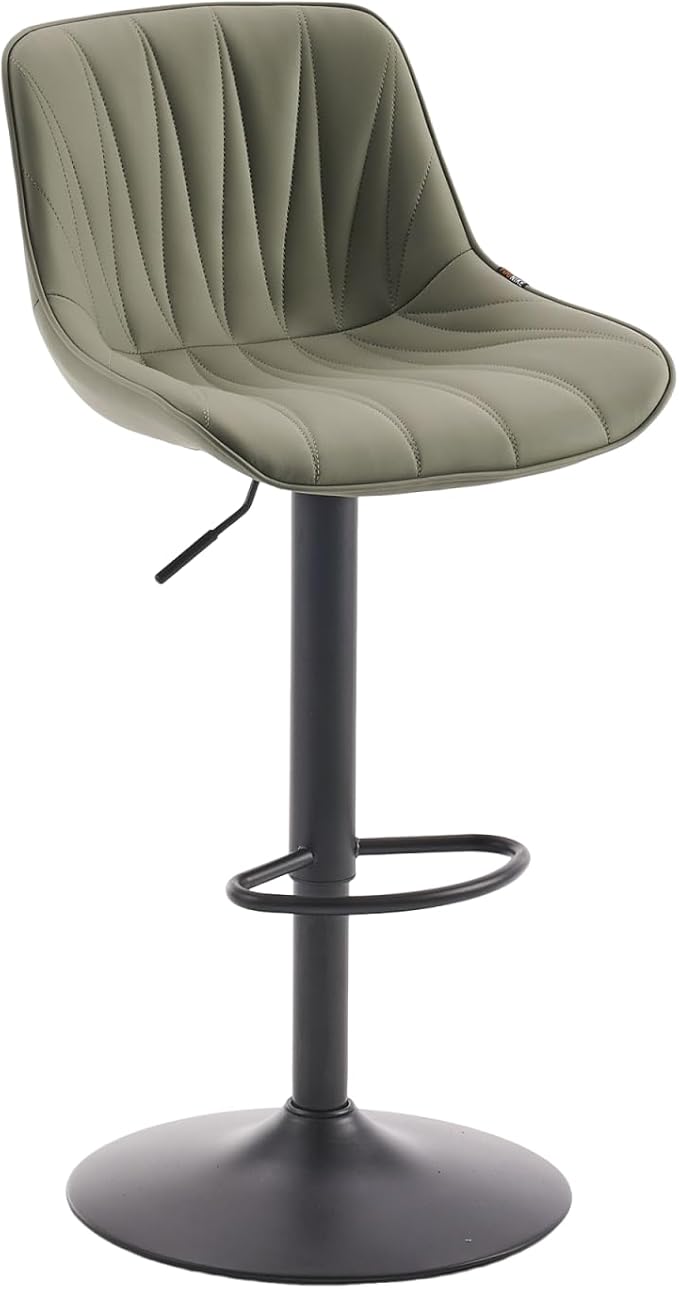 YOUNIKE Bar Stools Set of 2 for Kitchen Island, Olive Green Swivel Tall Bar - Image 3
