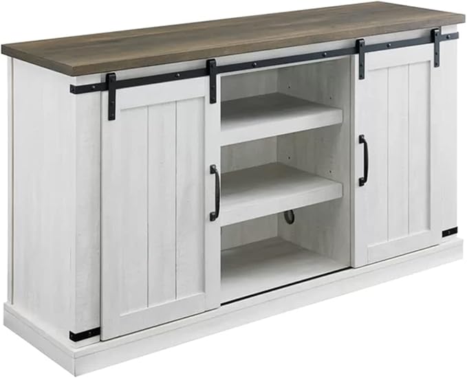 Farmhouse TV Stand for 60inch Television Stand, Entertainment Center - Image 6
