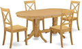 East West Furniture VABO5-OAK-W 5 Piece Kitchen Table & Chairs Set Includes an by EastWestFurniture