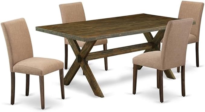 East West Furniture X777AB747-5 5 Piece Dining Table Set by EastWestFurniture