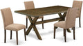 East West Furniture X777AB747-5 5 Piece Dining Table Set by EastWestFurniture