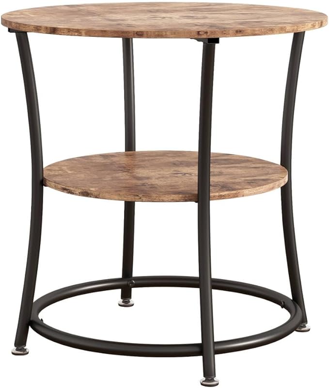 BOFENG Round Coffee Table Side Table, Round End Table - Image 8