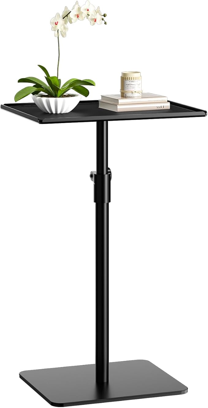 RCHYFEED Metal End Table, Height Adjustable Side Tables Living Room, Small Side by RCHYFEED