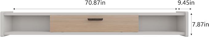 70'' Floating TV Stand, Wall Mounted TV Console, Floating TV Cabinet, Under TV - Image 4