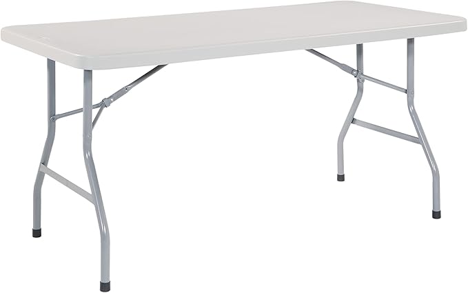 Office Star Resin Multipurpose Rectangle Folding Table by Office+Star