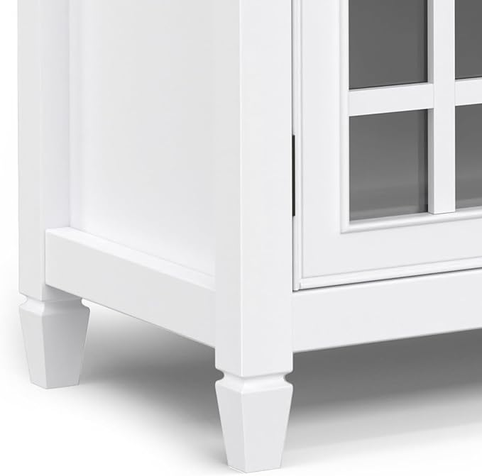 SIMPLIHOME Connaught SOLID WOOD 60 inch Wide Traditional Wide Storage Cabinet - Image 12