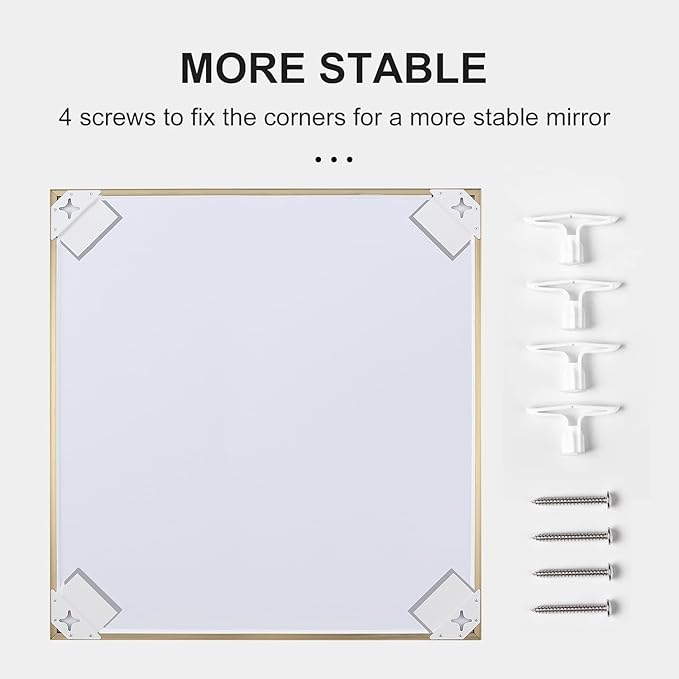 24x36 Inch Gold Bathroom Mirror - Image 7