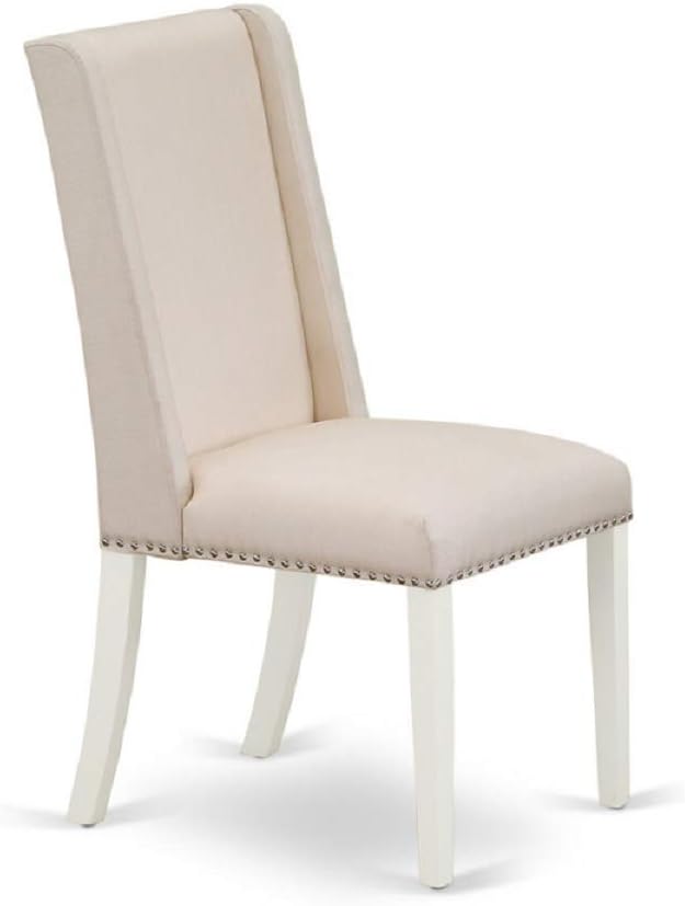 East West Furniture DLFL5-WHI-01 5 Piece Modern Dining Table Set Includes a - Image 7
