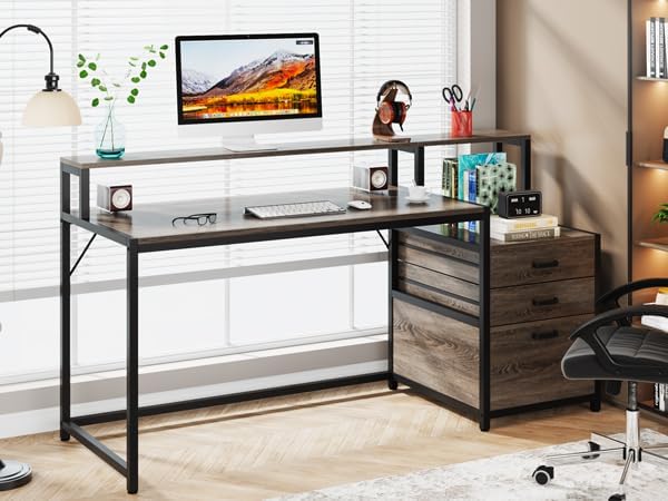 Tribesigns 63 Inch Computer Desk - Image 5