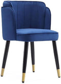 Manhattan Comfort Zephyr Modern Velvet Dining Chair, Solid Wood Frame by ManhattanComfort
