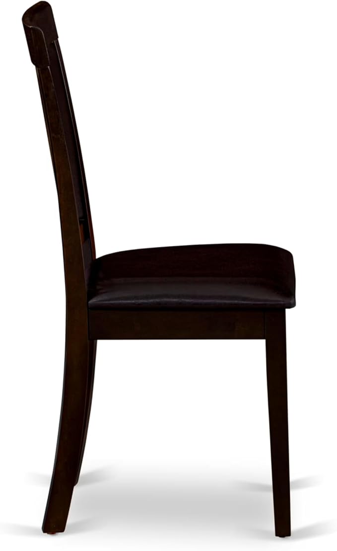 East West Furniture BOAN5-CAP-LC 5 Piece Dining Set Includes a Round Dinner - Image 9