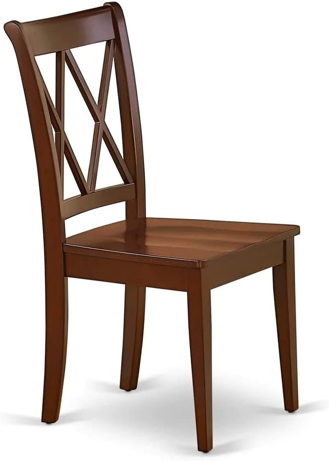 East West Furniture DOCL5-MAH-W 5 Piece Modern Dining Table Set Includes a - Image 9