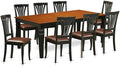 East West Furniture LGAV9-BCH-LC 9 Piece Dining Room Table Set Includes a by EastWestFurniture