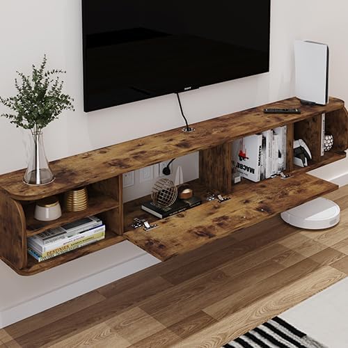 Floating TV Unit, Floating Shelves - Image 4