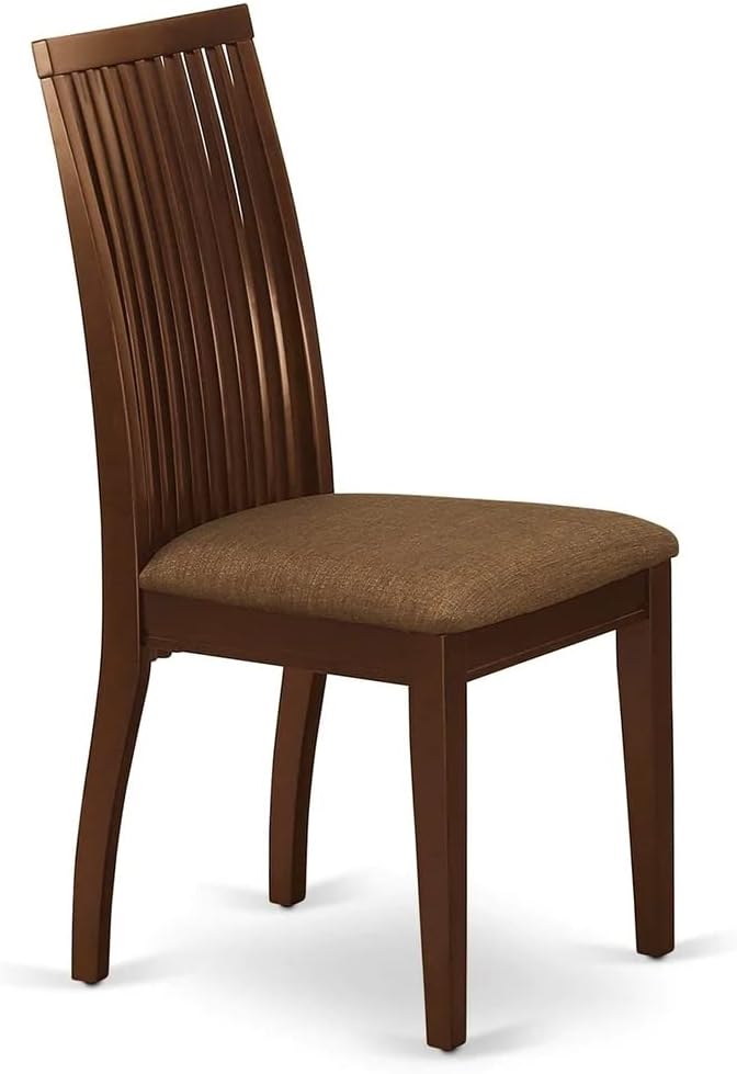 East West Furniture HBIP5-MAH-C 5 Piece Dinette Set - Image 7