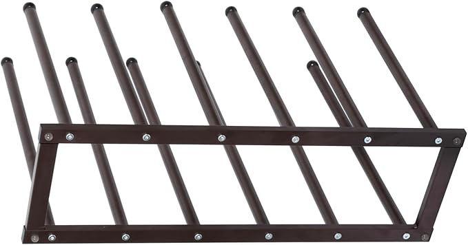MyGift Bronze Tone Metal Freestanding Boot Rack, Shoe Rack - Image 7