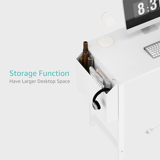 Lufeiya White Computer Desk - Image 7
