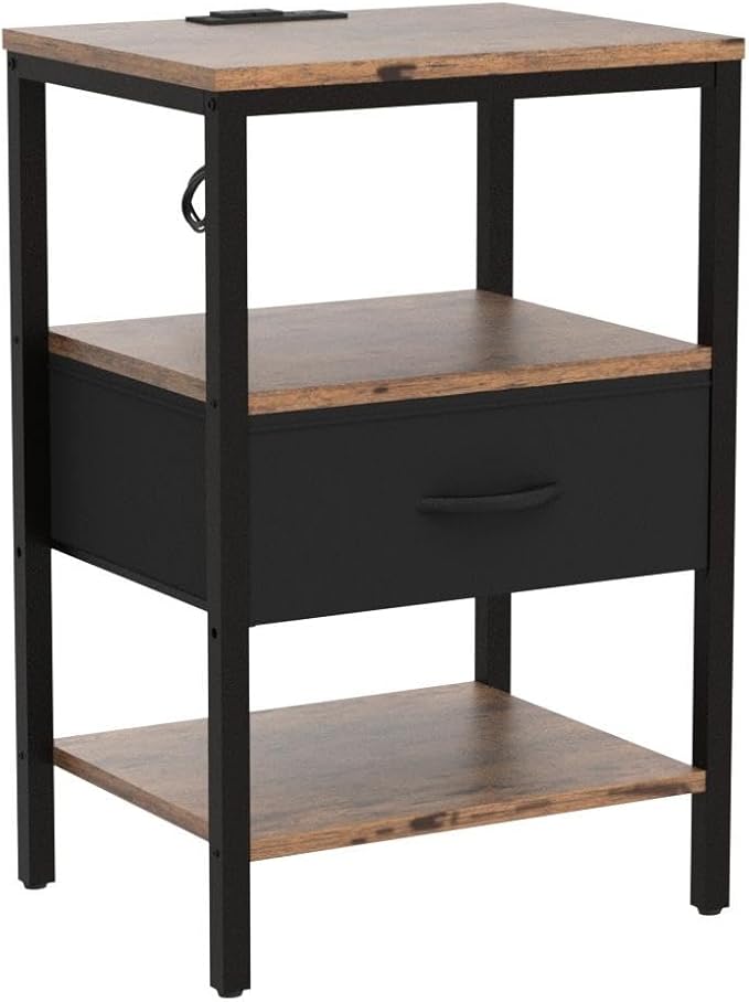 SUPERJARE Nightstand Set of 2, Bed Side Tables - Image 5