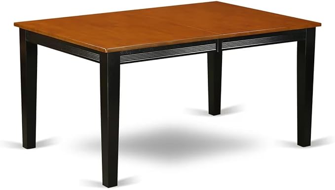 East West Furniture QUNI9-BCH-W 9 Piece Dining Room Table Set Includes a - Image 7