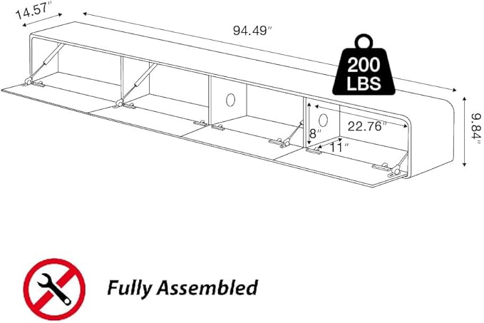 Minimalist Floating TV Stand - Image 4