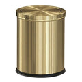 15L/4GAL Gold Bathroom Trash Can, Small Waste Basket by LEASYLIFE