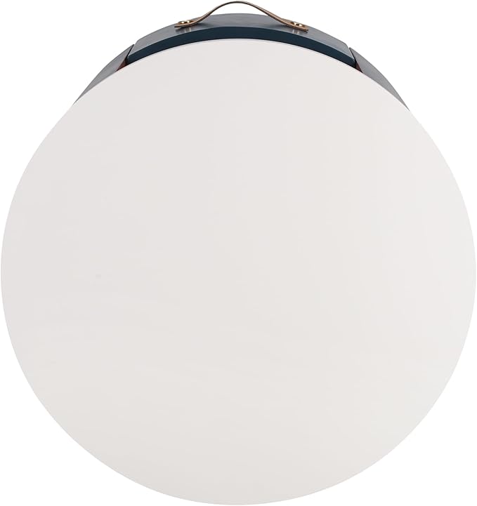 Merax Round Nightstand with Storage Drawer, MDF Contemporary Modern Bedside - Image 8