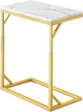 C-Shaped End Table, Small Sofa Table by Joyofcife